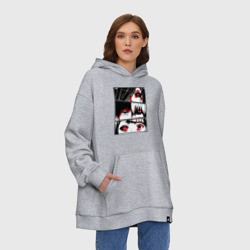 Худи SuperOversize хлопок Токийский Гуль - глаза лица крупно - фото 2