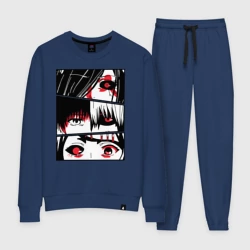 Женский костюм хлопок Токийский Гуль - глаза лица крупно