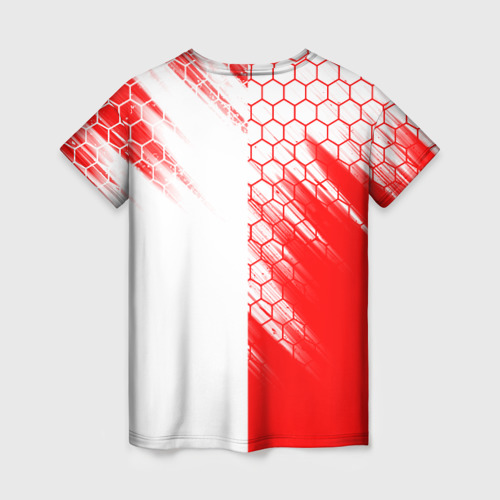 Женская футболка 3D с принтом FC AJAX AMSTERDAM / ФК АЯКС, вид сзади #1