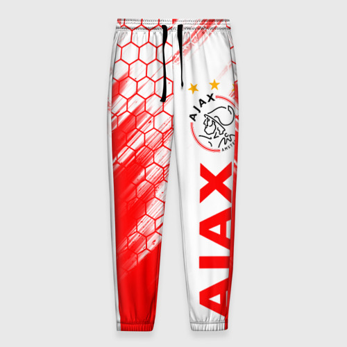 Мужские брюки 3D с принтом FC AJAX AMSTERDAM / ФК АЯКС, вид спереди #2