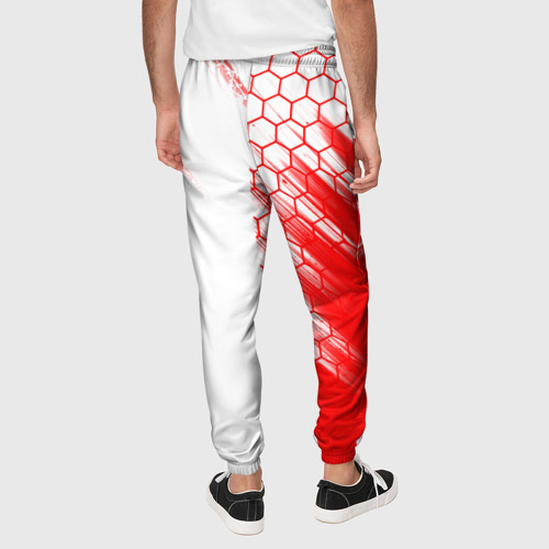 Мужские брюки 3D с принтом FC AJAX AMSTERDAM / ФК АЯКС, вид сзади #2