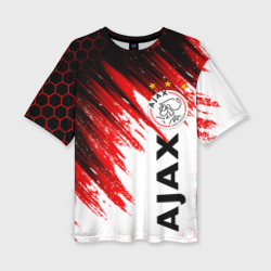Женская футболка oversize 3D FC Ajax Amsterdam ФК Аякс
