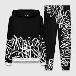 Женский костюм с толстовкой 3D Каллиграфия calligraphy