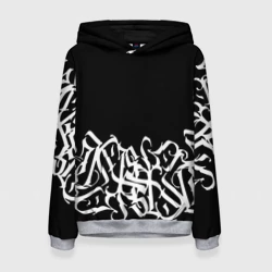 Женская толстовка 3D Каллиграфия calligraphy