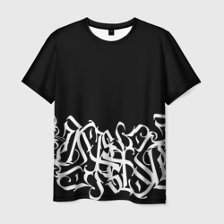 Мужская футболка 3D Каллиграфия calligraphy