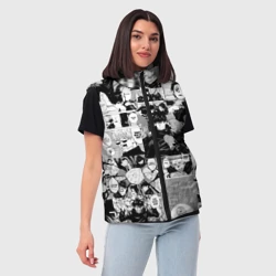 Женский жилет утепленный 3D Магическая Битва - фото 2