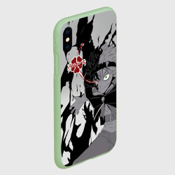 Чехол для iPhone XS Max матовый Черный Аста демон Чёрный клевер - фото 2