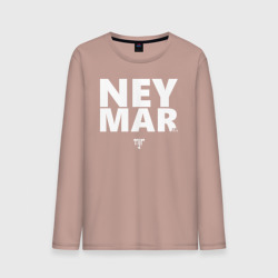 Мужской лонгслив хлопок Neymar Jr white logo