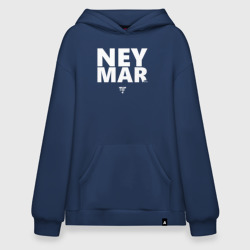 Худи SuperOversize хлопок Neymar Jr white logo