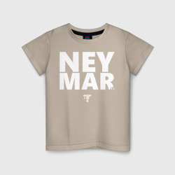 Светящаяся детская футболка Neymar Jr white logo