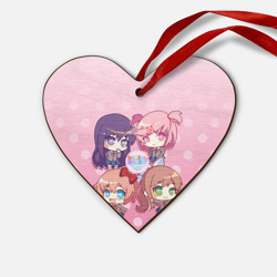 Деревянная игрушка Сердце Doki Doki Literature club