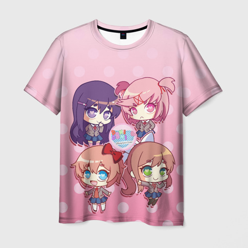 Мужская футболка 3D Doki Doki Literature club