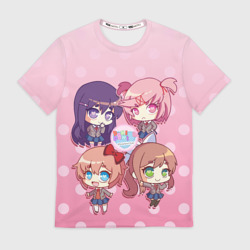 Мужская футболка 3D Doki Doki Literature club