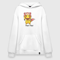 Худи SuperOversize хлопок Пикачу Pika Pika