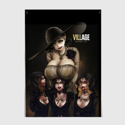 Постер Resident Evil Village Димитреску с дочками