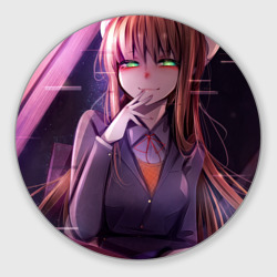 Круглый коврик для мышки Monika Doki Doki