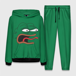 Женский костюм с толстовкой 3D Pepe skin