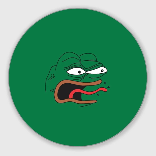 Круглый коврик для мышки Pepe skin