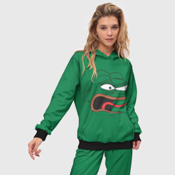 Женский костюм с толстовкой 3D Pepe skin - фото 2