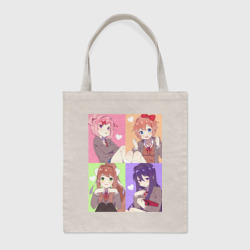 Шоппер BioNature Girls Doki Doki коллаж