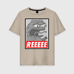 Женская футболка хлопок Oversize Pepe trigger