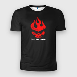 Fight the power – Мужская футболка 3D Slim с принтом купить со скидкой в -9%