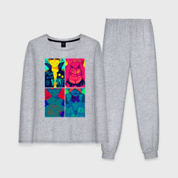 Женская пижама с лонгсливом хлопок Gurren Lagann posters