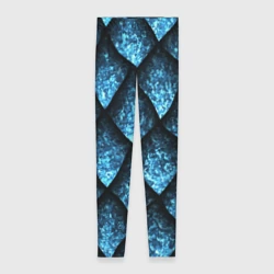 Леггинсы 3D Чешуя ледяного дракона