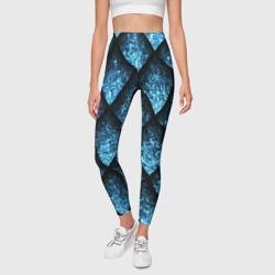 Леггинсы 3D Чешуя ледяного дракона - фото 2