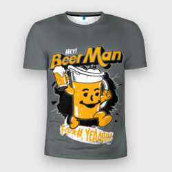 Мужская футболка 3D Slim Beer MAN