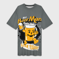 Платье-футболка 3D BEER MAN