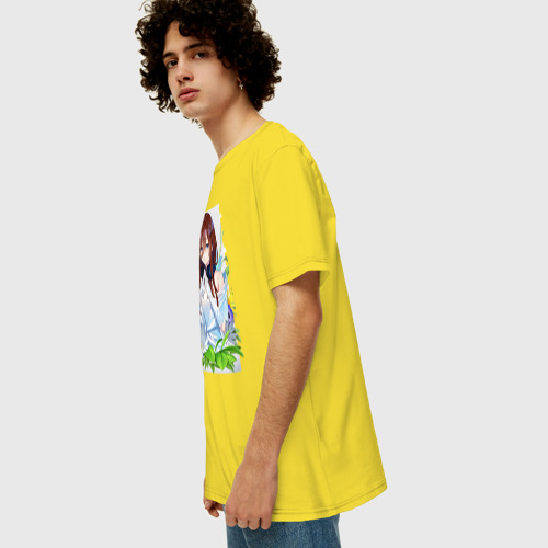 Мужская футболка хлопок Oversize с принтом The Quintessential Quintuplets, вид сбоку #3