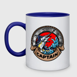 Кружка двухцветная Рыба меч Captain