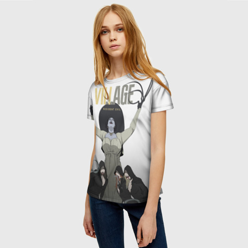 Женская футболка 3D с принтом Дочери леди Димитреску, фото на моделе #1