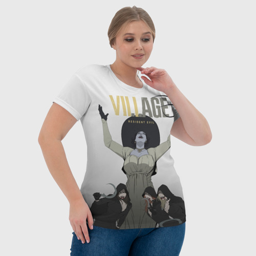 Женская футболка 3D с принтом Дочери леди Димитреску, фото #4