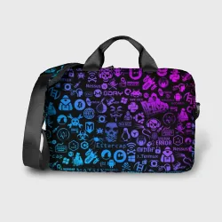 Сумка для ноутбука 3D Hacker Logo Градиент