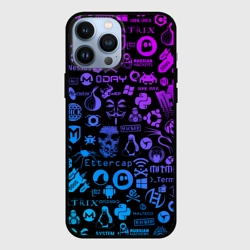 Чехол для iPhone 13 Pro Max Hacker Logo Градиент