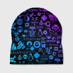 Шапка 3D Hacker Logo Градиент