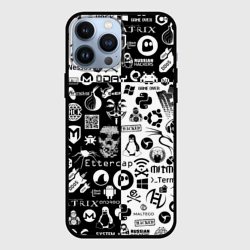 Чехол для iPhone 13 Pro Max Hacker Logo Шахматы