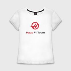 Женская футболка хлопок Slim Haas F1 Team