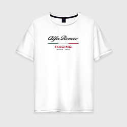 Женская футболка хлопок Oversize Alfa Romeo F1 Team