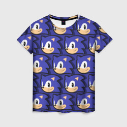 Женская футболка 3D Sonic pattern