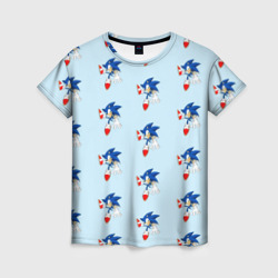 Женская футболка 3D Sonics dance