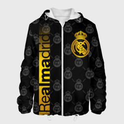 Мужская куртка 3D Реал Мадрид gold золото