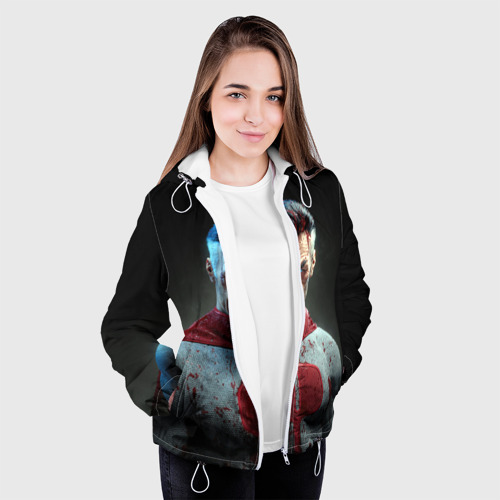 Женская куртка 3D Омнимен, цвет белый - фото 4