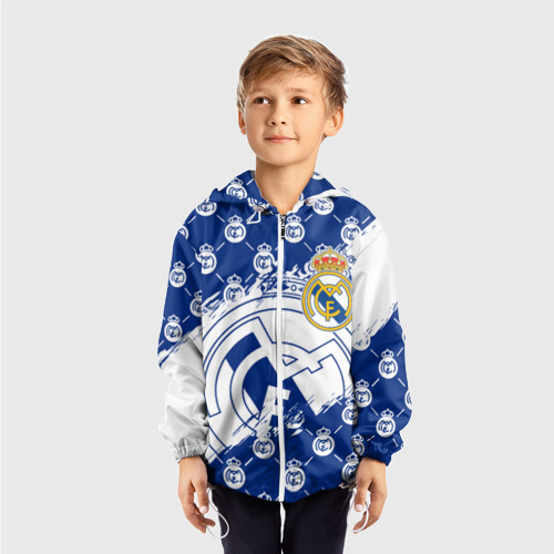 Детская ветровка 3D Real Madrid Реал Мадрид, цвет белый - фото 3