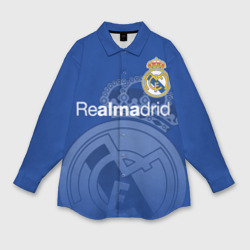 Мужская рубашка oversize 3D Real Madrid Реал Мадрид