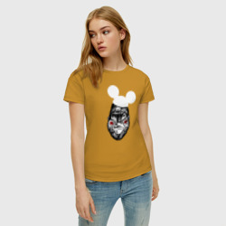 Женская футболка хлопок Горилла Маус - фото 2