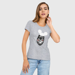 Женская футболка хлопок Slim Горилла Маус - фото 2