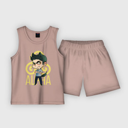 Детская пижама с шортами хлопок Alpha Derek